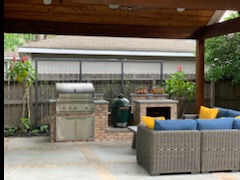 patio with Kitchen Heights